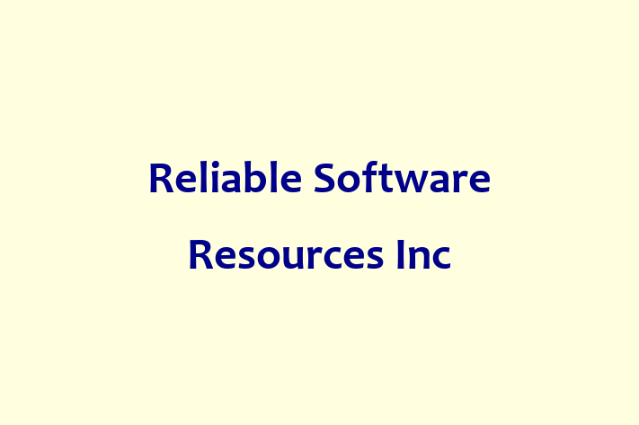 Tech Firm Reliable Software Resources Inc