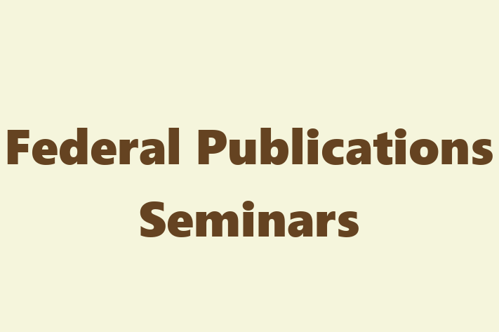 Technology Solutions Firm Federal Publications Seminars