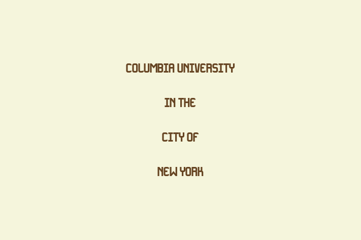 Employee Resource Management Columbia University in the City of New York