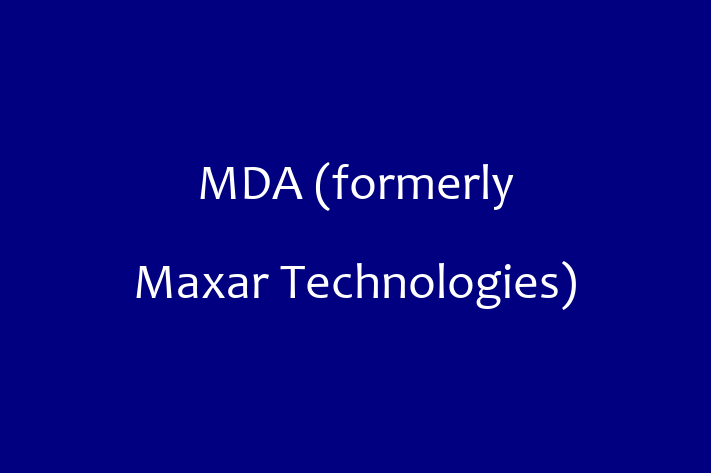 Tech Solutions Company MDA formerly Maxar Technologies