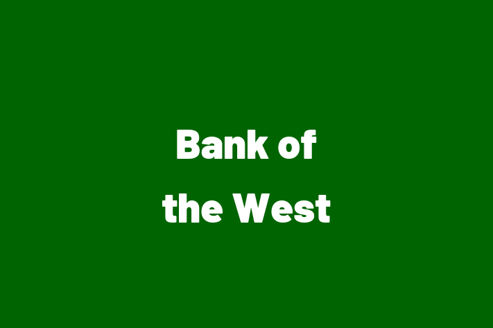 Human Resource Management Bank of the West