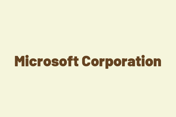 IT Company Microsoft Corporation