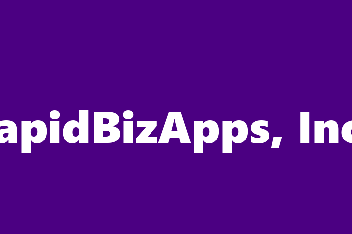 Software Development Firm rapidBizApps Inc.