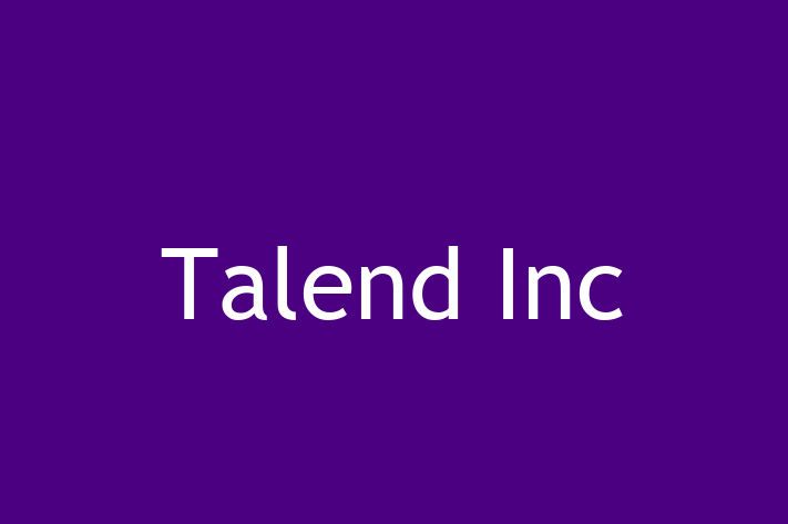 Tech Firm Talend Inc