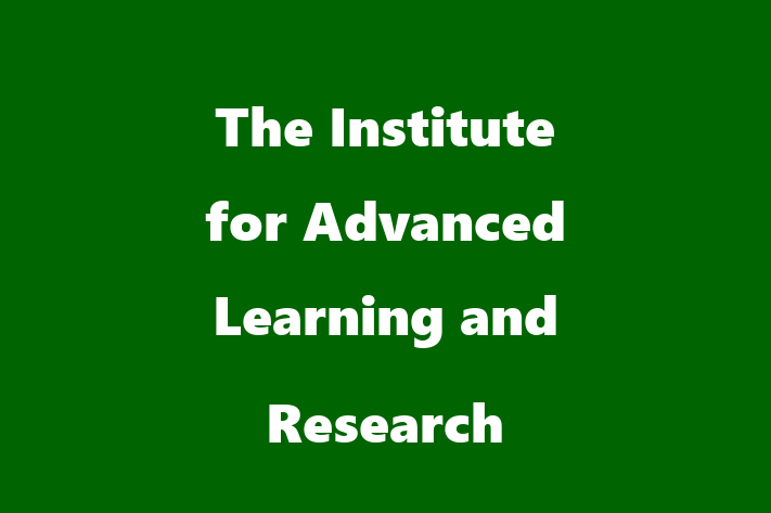 Human Resource Management The Institute for Advanced Learning and Research