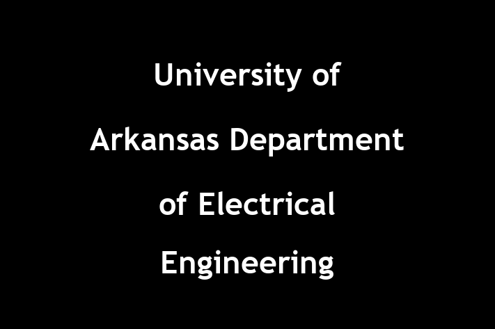 Employee Relations University of Arkansas  Department of Electrical Engineering