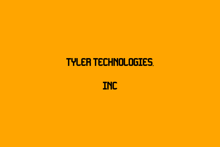 Application Development Company Tyler Technologies Inc