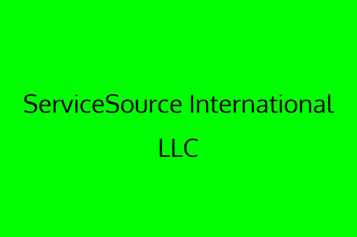 Technology Company ServiceSource International LLC