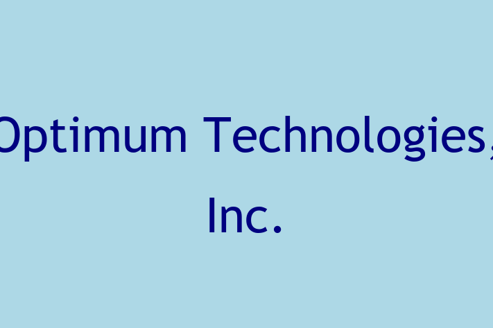 Software Firm Optimum Technologies Inc.