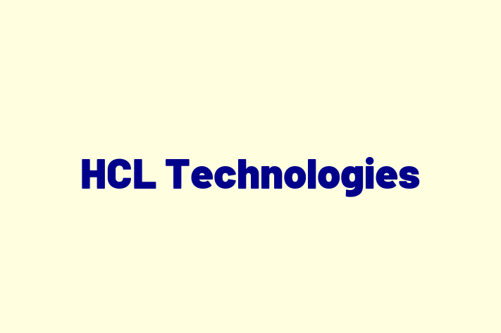 Software Firm HCL Technologies