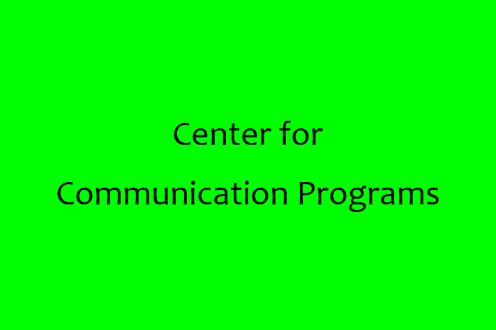 Software Consultancy Center for Communication Programs