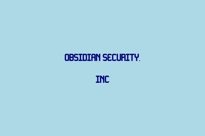 Software Firm Obsidian Security Inc