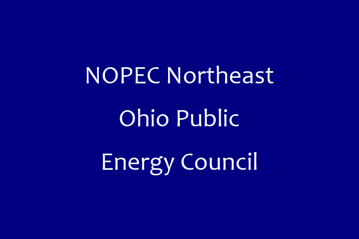 Digital Solutions Provider NOPEC  Northeast Ohio Public Energy Council