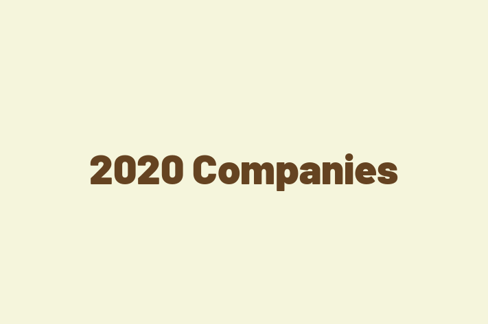 Talent Management 2020 Companies