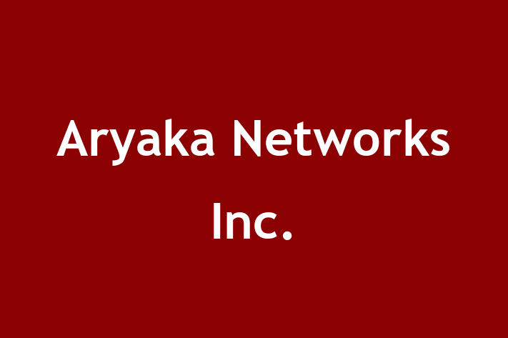 Technology Company Aryaka Networks Inc.