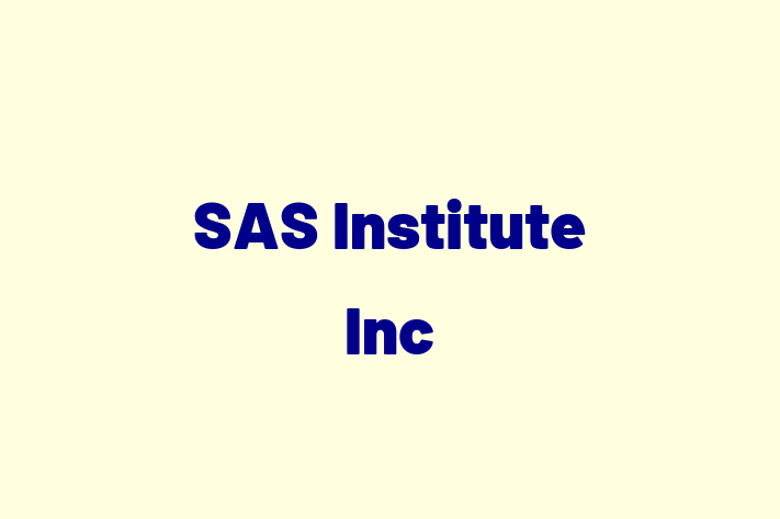 Tech Firm SAS Institute Inc