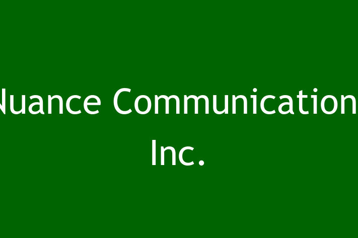 Software Consultancy Nuance Communications Inc.