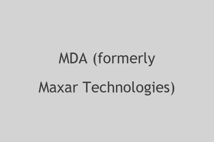 Technology Company MDA formerly Maxar Technologies