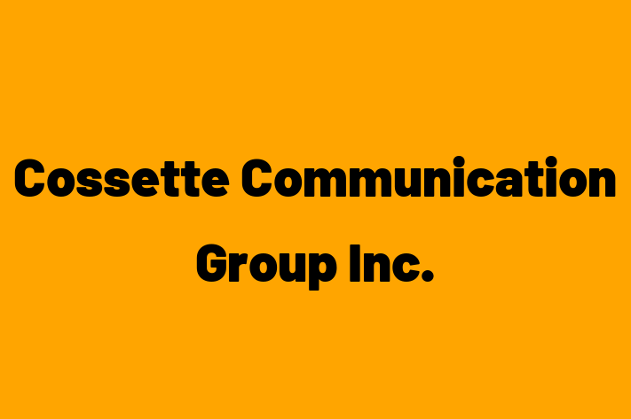 Digital Solutions Provider Cossette Communication Group Inc.