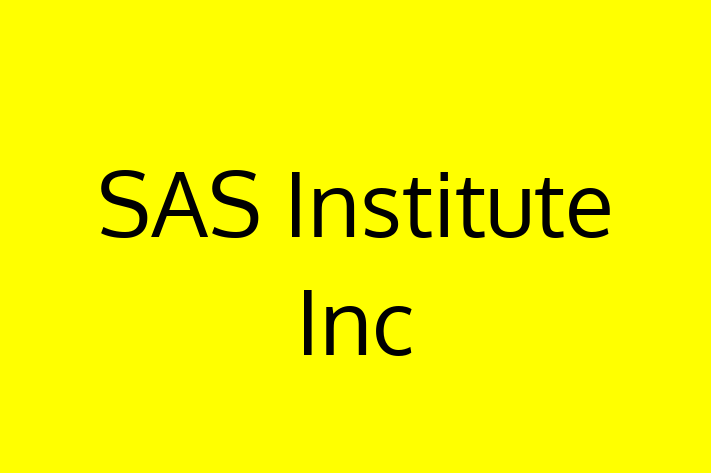 Software Solutions Provider SAS Institute Inc