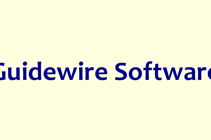 Software Consultancy Guidewire Software