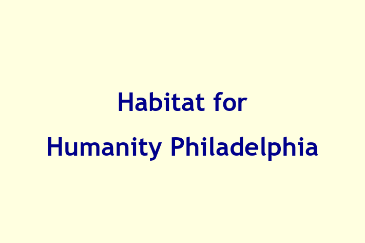 Employee Relations Habitat for Humanity Philadelphia