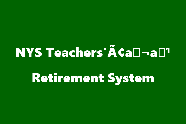 Human Resource Management NYS Teachersaa Retirement System