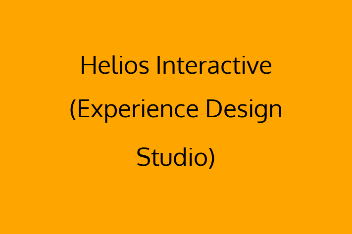 Software Solutions Provider Helios Interactive Experience Design Studio