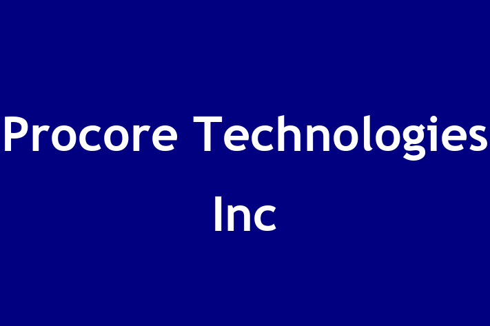 Tech Solutions Company Procore Technologies Inc