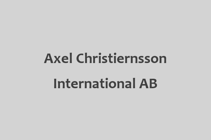 Labor Relations Axel Christiernsson International AB