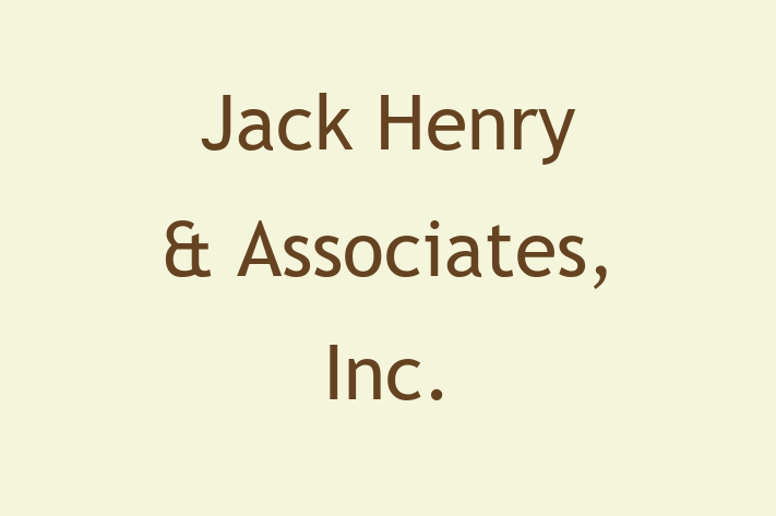 Tech Solutions Company Jack Henry Associates Inc.