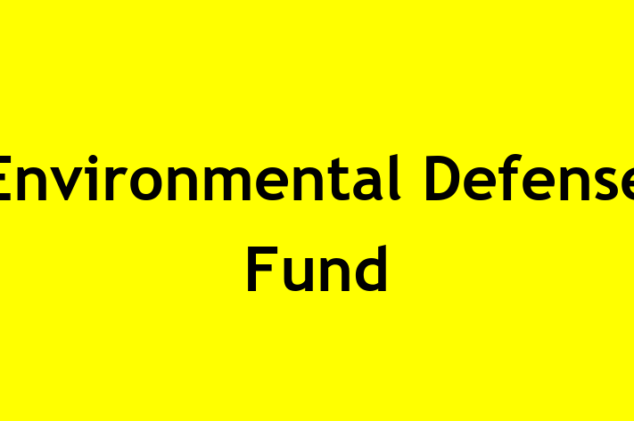 Personnel Management Environmental Defense Fund