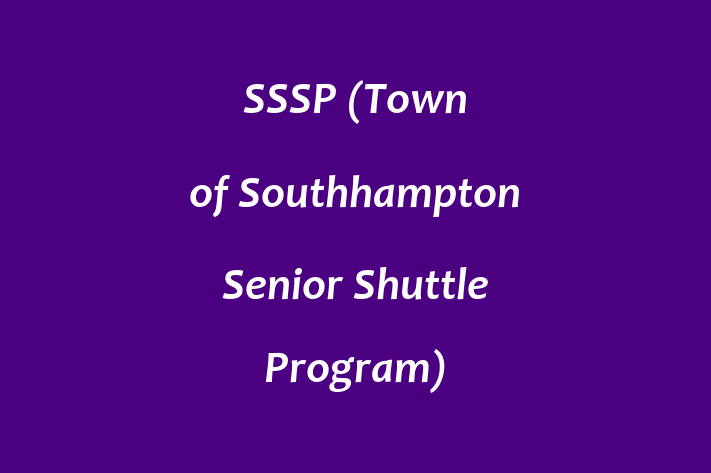 People Management SSSP Town of Southhampton Senior Shuttle Program