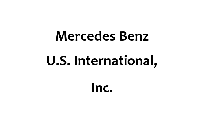 Human Capital Management Mercedes Benz U.S. International Inc.