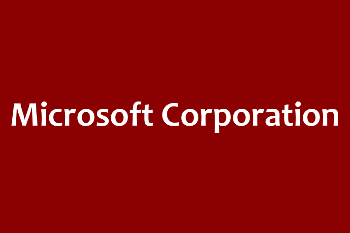 Technology Solutions Firm Microsoft Corporation