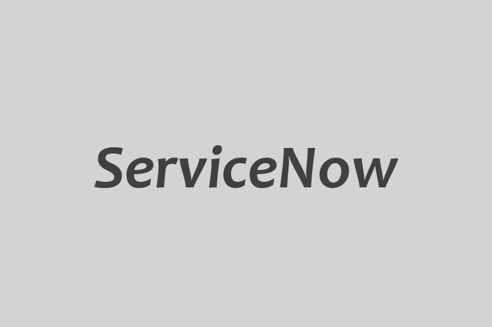 Software Services Company ServiceNow