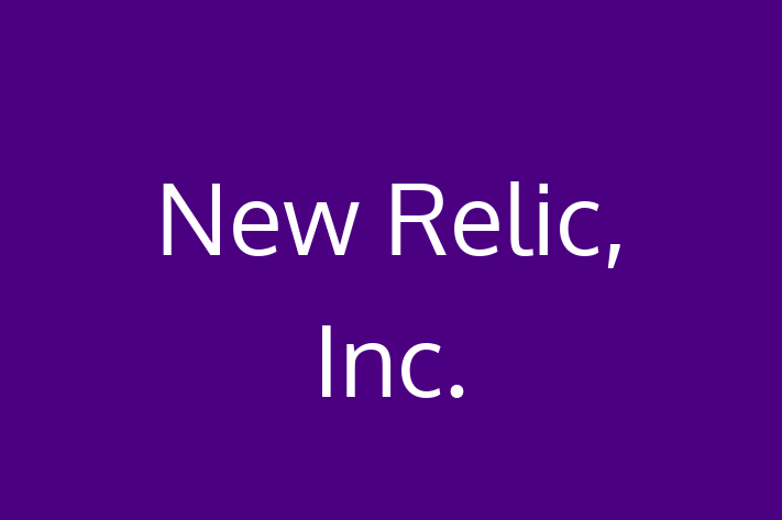 Software Services Company New Relic Inc.