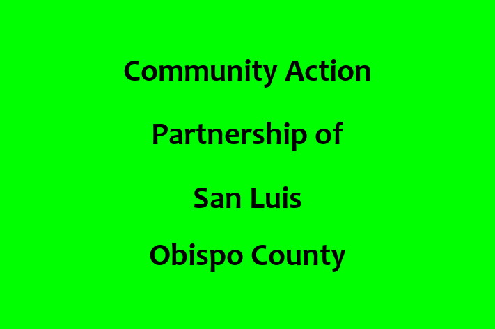 Human Resource Management Community Action Partnership of San Luis Obispo County