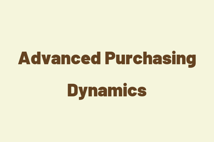 Employee Relations Advanced Purchasing Dynamics