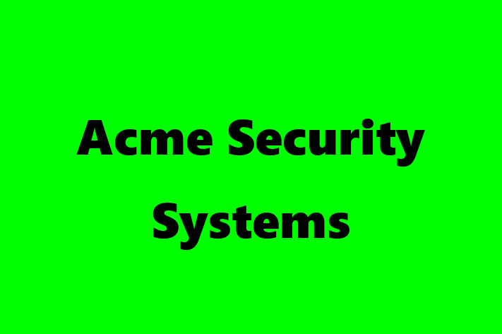 IT Company Acme Security Systems