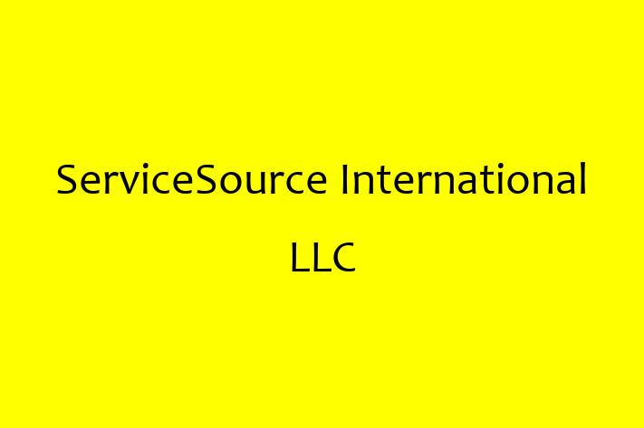 Digital Solutions Provider ServiceSource International LLC