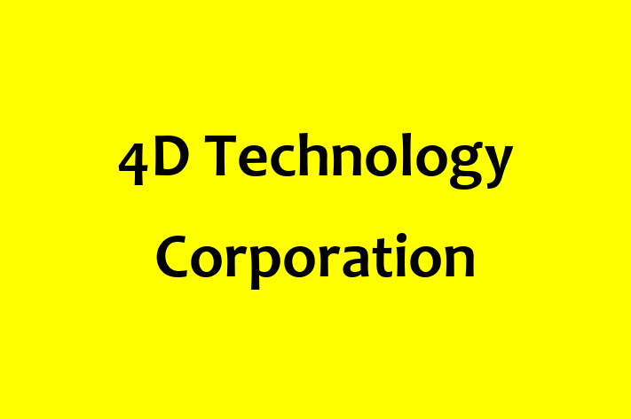 Software Solutions Provider 4D Technology Corporation