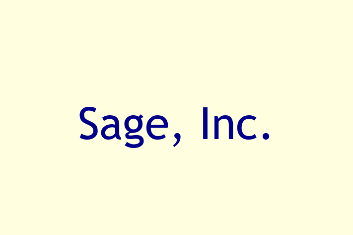 Software Firm Sage Inc.