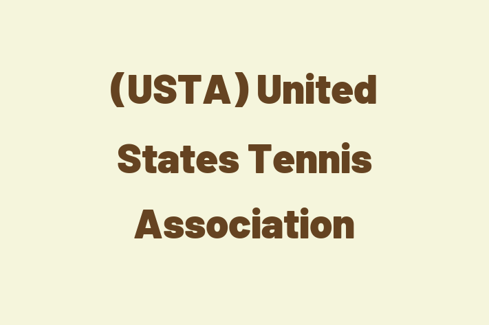 Personnel Management USTA United States Tennis Association