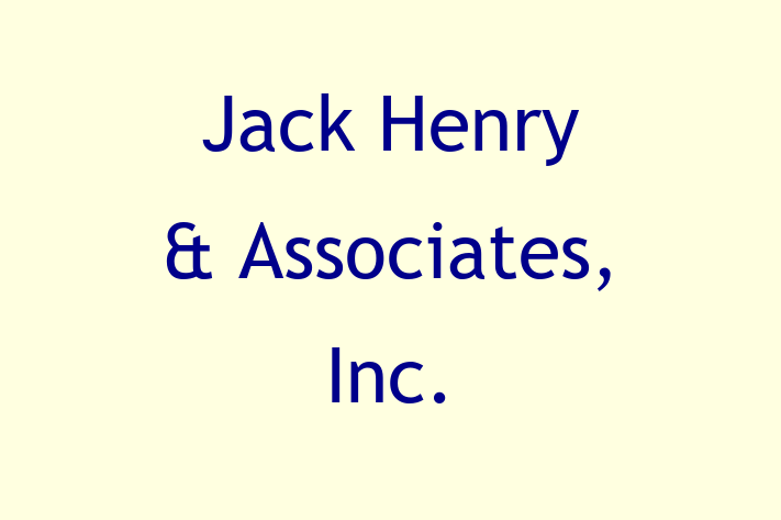 Application Development Company Jack Henry  Associates Inc.