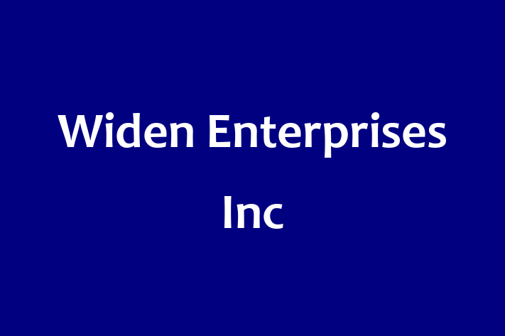 Software Services Company Widen Enterprises Inc