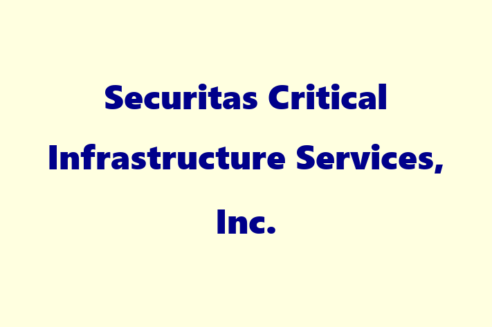 Tech Solutions Company Securitas Critical Infrastructure Services Inc.