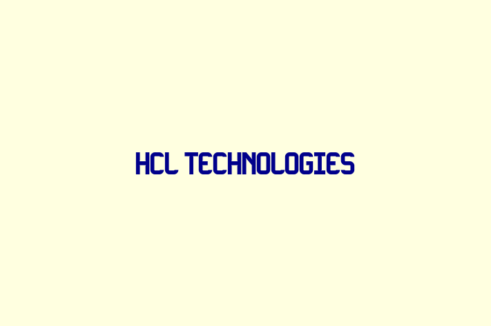 Tech Solutions Company HCL Technologies