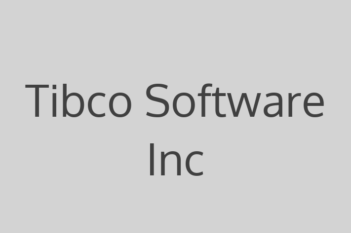 Application Development Company Tibco Software Inc