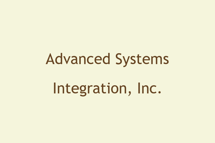 Technology Company Advanced Systems Integration Inc.